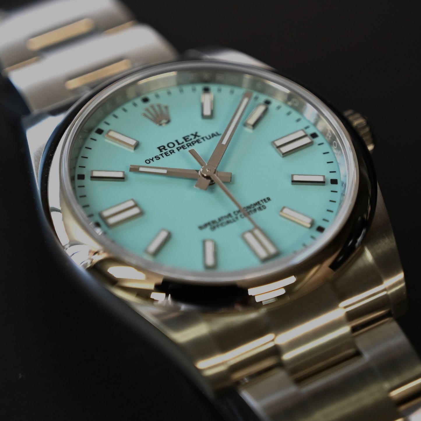 【ROLEX】ロレックス オイスター41㎜ ティファニーブルー 124300