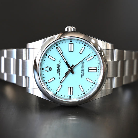 【ROLEX】ロレックス オイスター41㎜ ティファニーブルー 124300