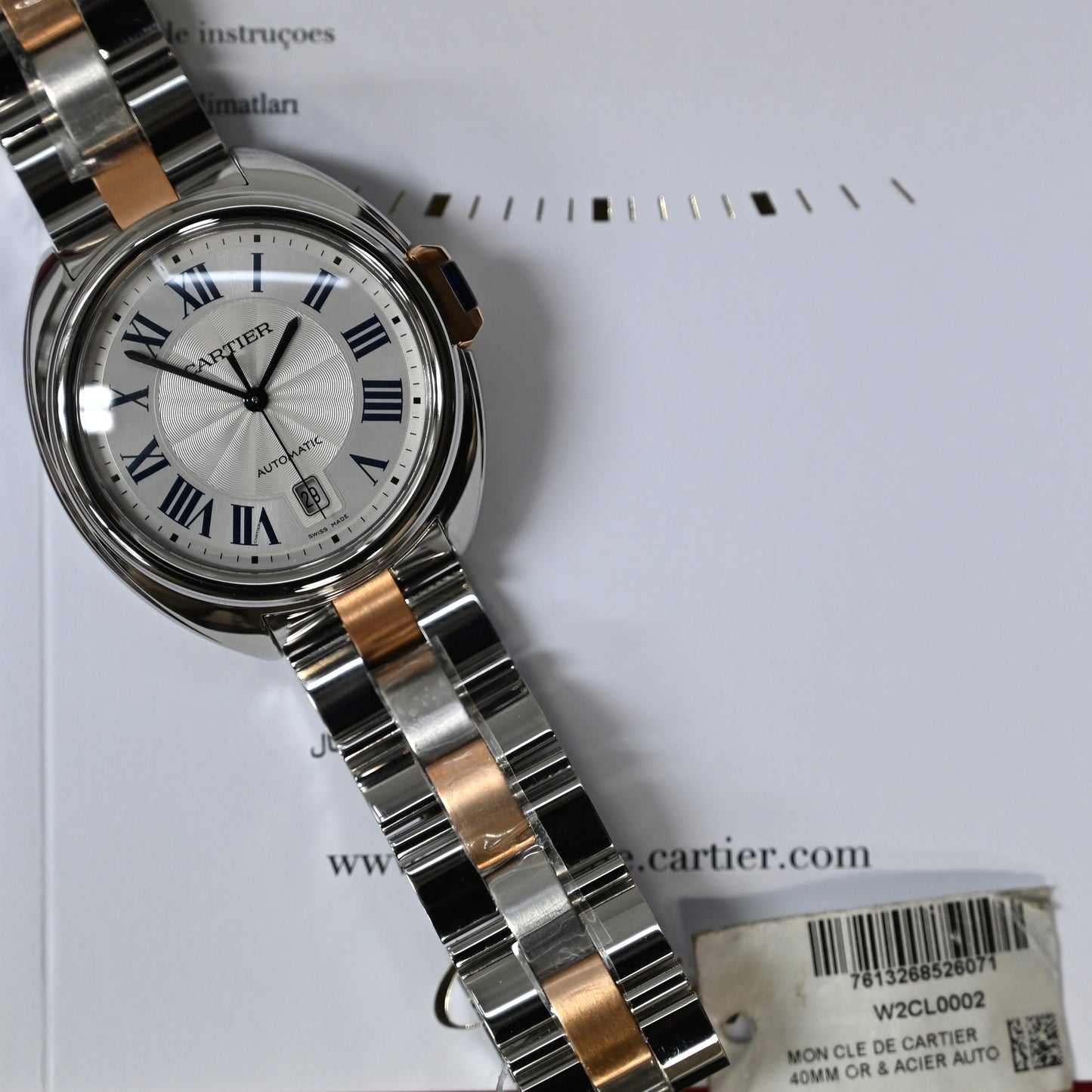 【Cartier】カルティエ クレ ドゥ カルティエ 自動巻き40㎜ W2CL0002 未使用