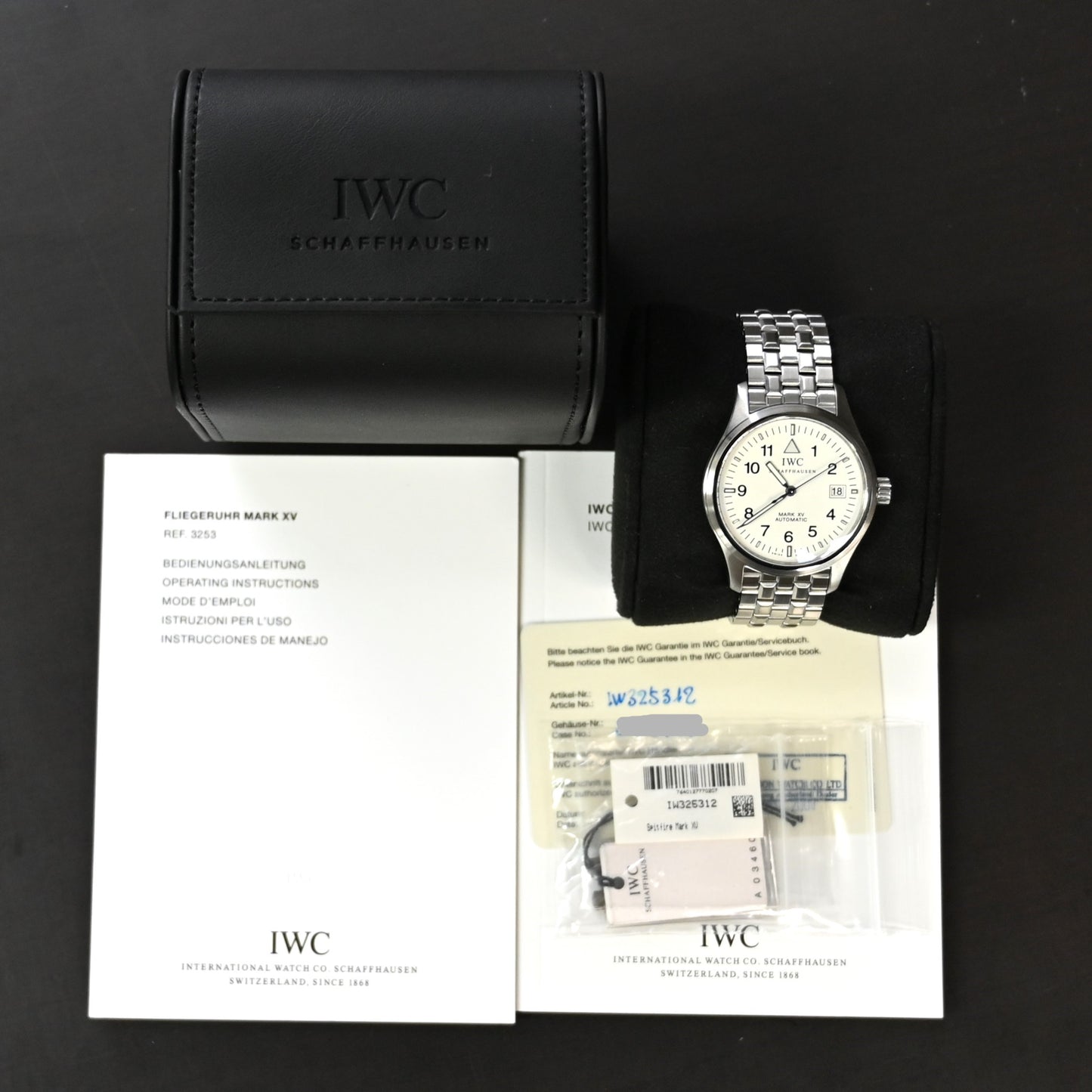 【IWC】マーク15 ブレスレット 白文字盤 IW3253 中古美品