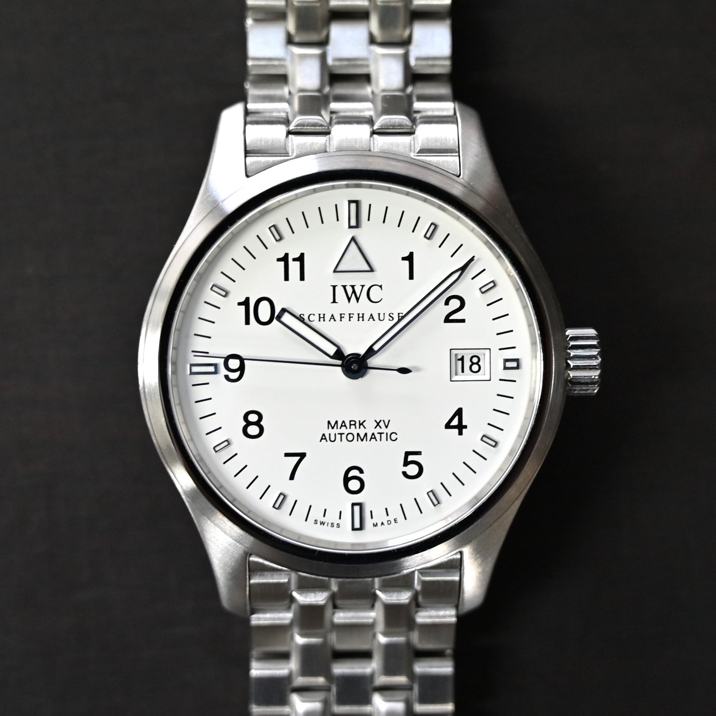 【IWC】マーク15 ブレスレット　白文字盤　IW3253 中古美品