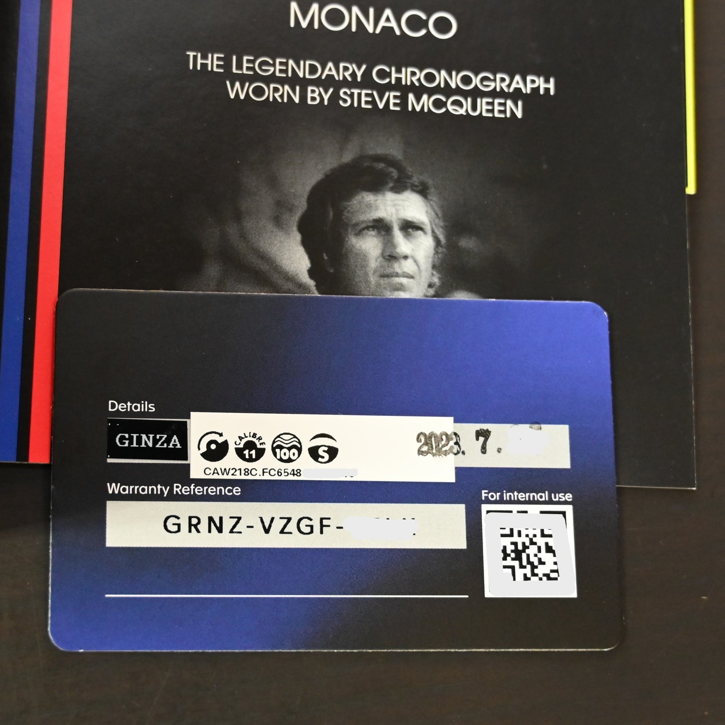 【TAG HEUER】タグホイヤー モナコ レーシング ブルーCAW218C.FC6548 中古極美品