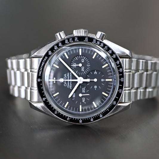 【OMEGA】オメガ スピードマスター アポロ11号 20th US限定2000本 3890.59 ノンポリッシュ美品