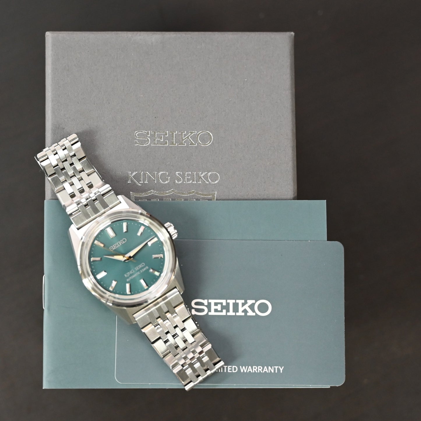 【KING SEIKO】キングセイコーSDKS029 アイビーグリーン文字盤 未使用レベル 2025年3月保証書
