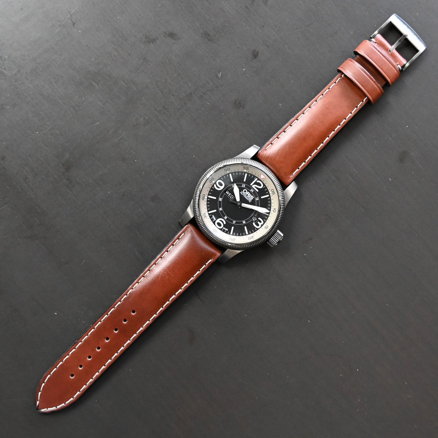 【ORIS】 オリス ビッグクラウン デイデイト 735 7660 4264-07 5 22 75