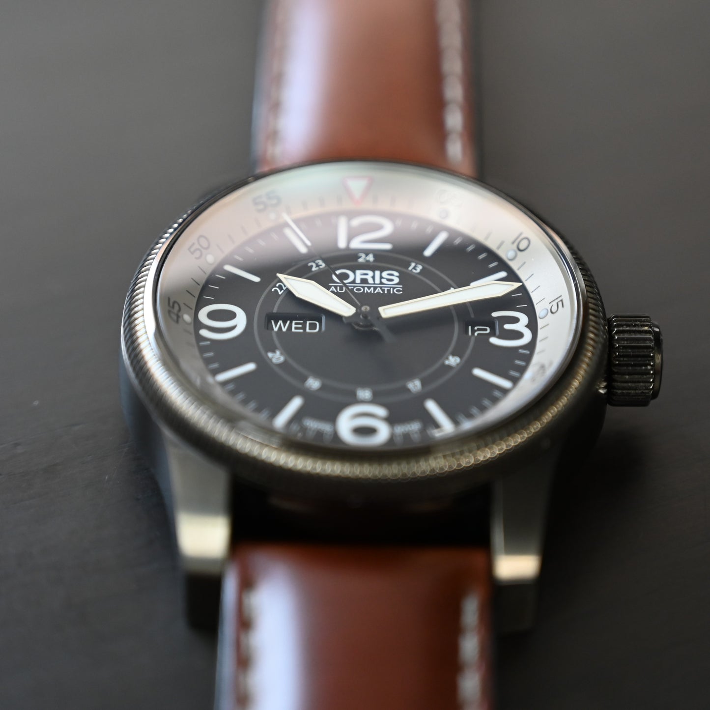 【ORIS】 オリス ビッグクラウン デイデイト 735 7660 4264-07 5 22 75