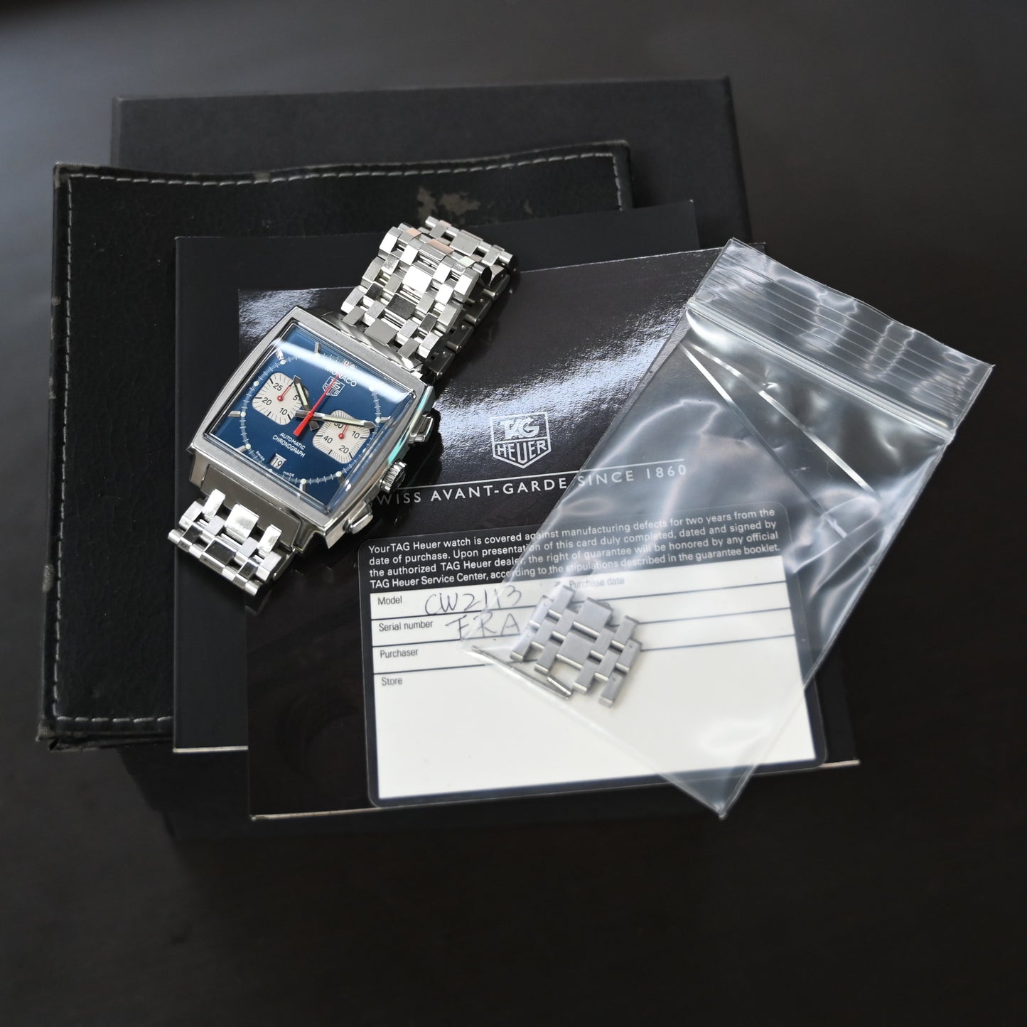 【TAG HEUER Monaco 】タグホイヤーモナコ CW2113.BA0780 中古美品