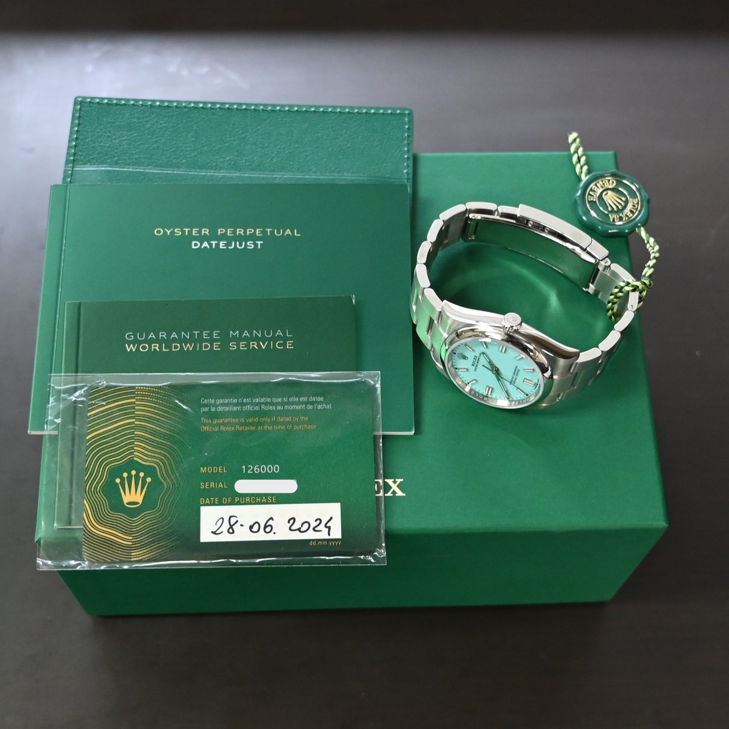 【ROLEX】ロレックス オイスター36㎜ ターコイズブブルー126000