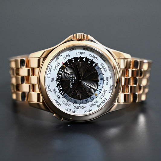 パテックフィリップ ワールドタイム5130/1R-011中古 2017年中古美品