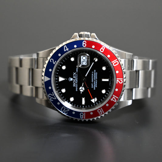 ロレックス【ROLEX】GMTマスターII STICK DIAL 16710BLRO Z番 完品 極美品