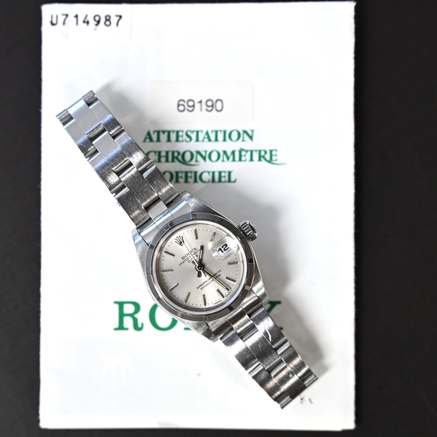 ロレックス【 Rolex】オイスターパーペチュアル デイト U番 69190  中古