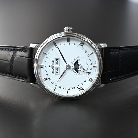 ブランパン【Blancpain】ヴィレル ムーンフェイズ 6563-1127A-55 中古美品