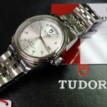 チューダー(チュードル)　TUDOR Glamour Date Day39ｍｍ 56000　ダイヤ文字盤　シルバー　未使用