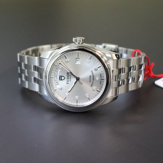チューダー(チュードル) TUDOR Glamour Date Day39mm 56000 ダイヤ文字盤 シルバー 未使用