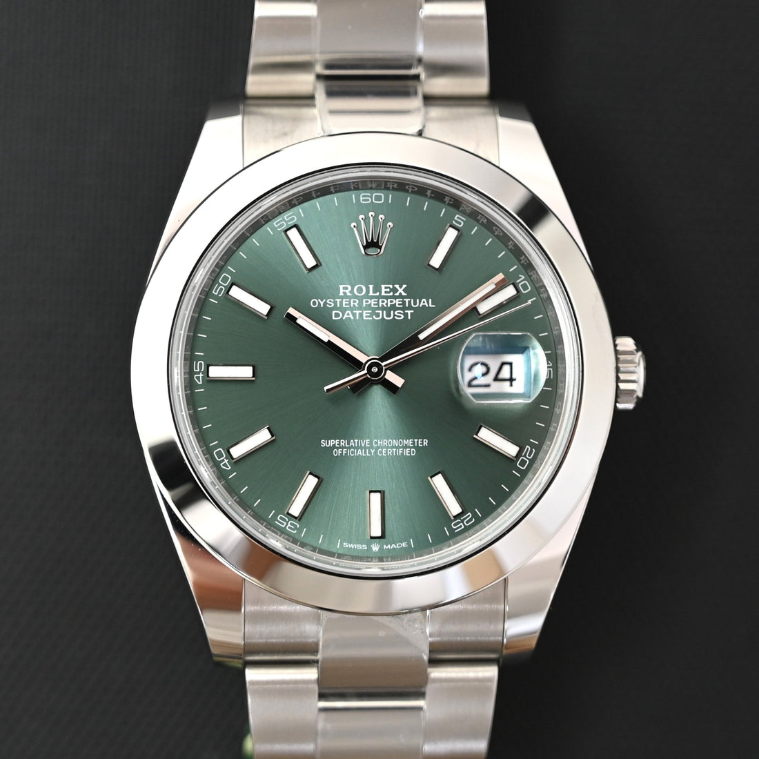 【ROLEX】ロレックス デイトジャスト126300　グリーン　未使用買取