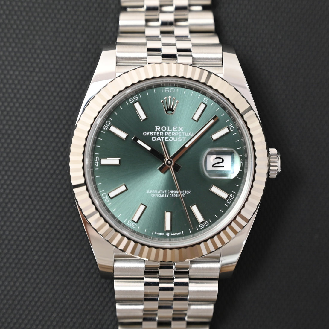 【ROLEX】ロレックス デイトジャスト126334　ミントグリーン　未使用買取