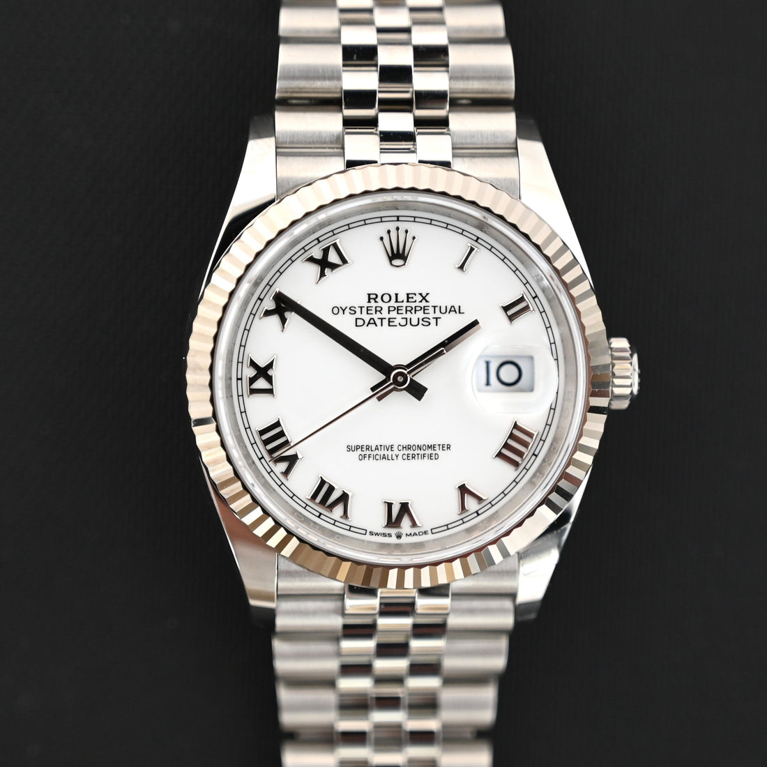 【ROLEX】ロレックス デイトジャスト126334　ホワイトローマン　未使用買取