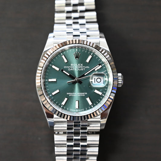【ROLEX】ロレックス　デイトジャスト　126234　ミントグリーン 未使用品買取