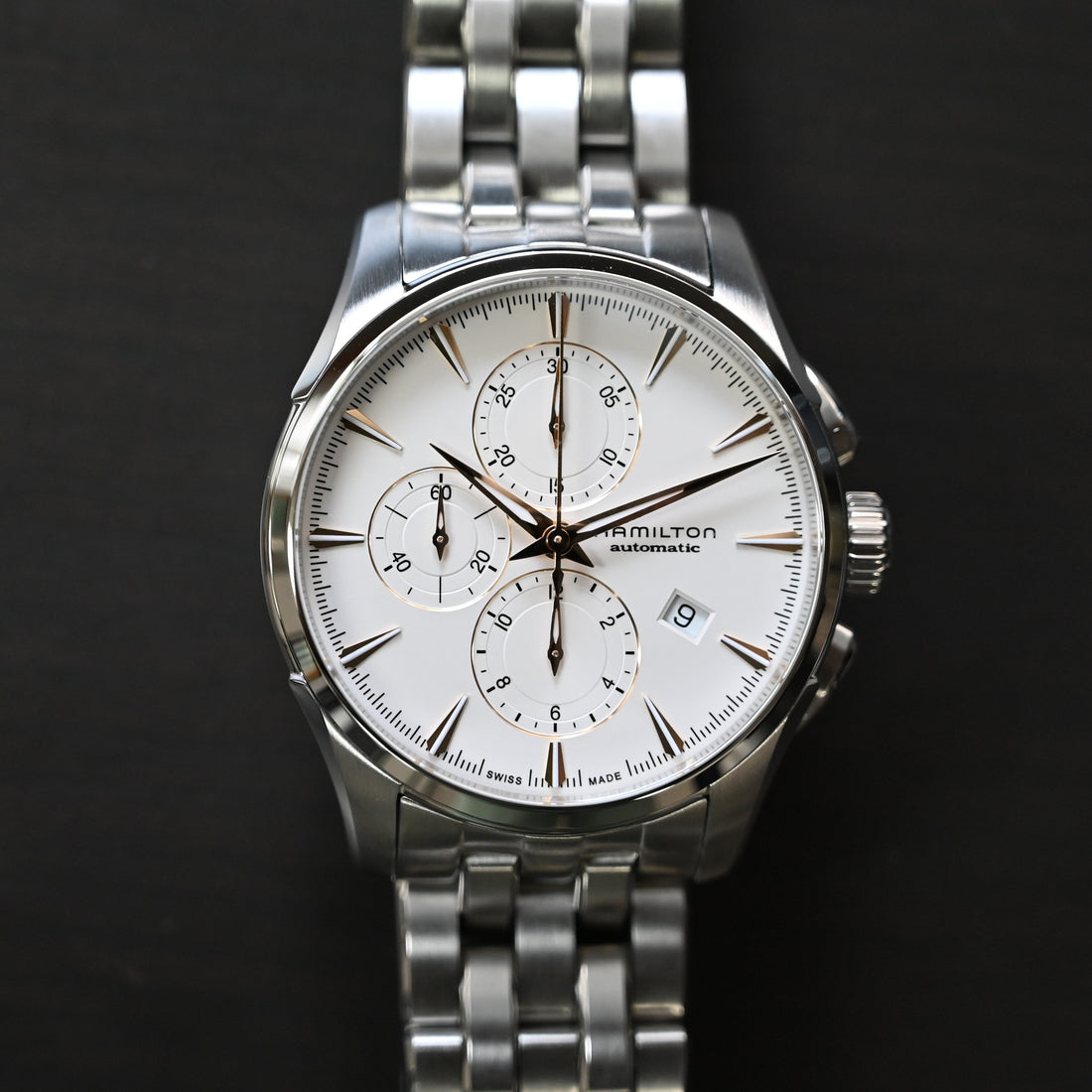 【HAMILTON】ハミルトン　ジャズマスター Maestro Auto Chrono　 H32586111　未使用品買取