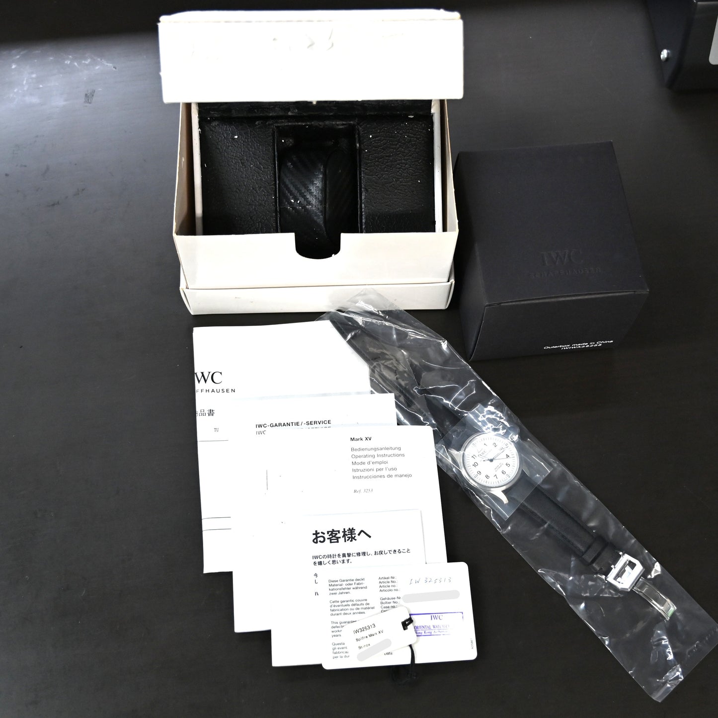 【IWC】マーク15 ストラップ　白文字盤　IW3253 中古美品