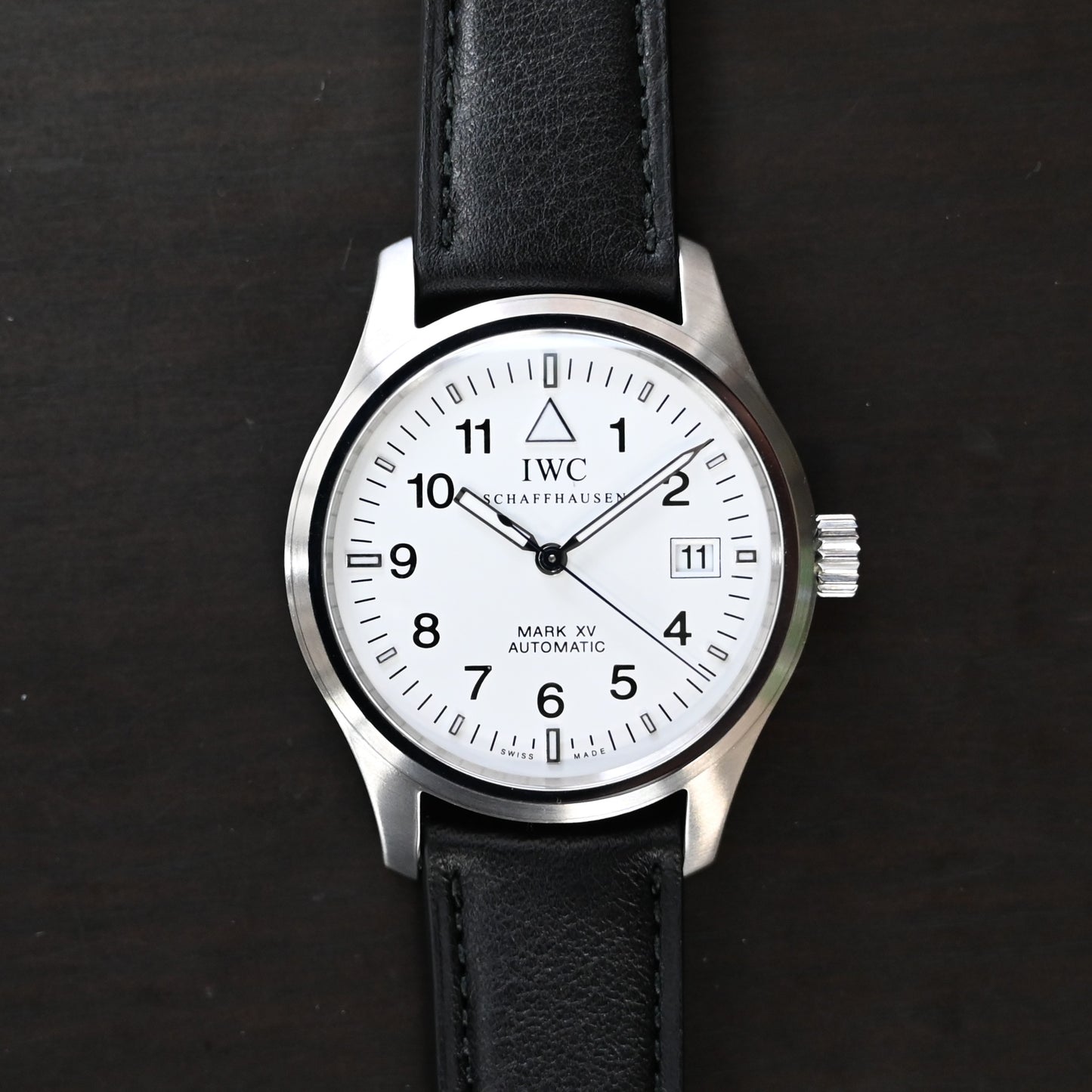 【IWC】マーク15 ストラップ　白文字盤　IW3253 中古美品