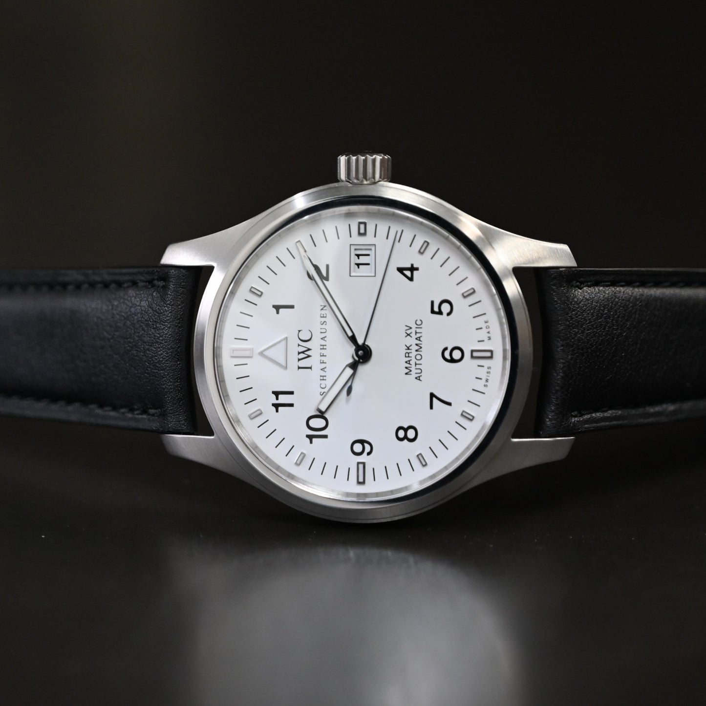 【IWC】マーク15 ストラップ　白文字盤　IW3253 中古美品
