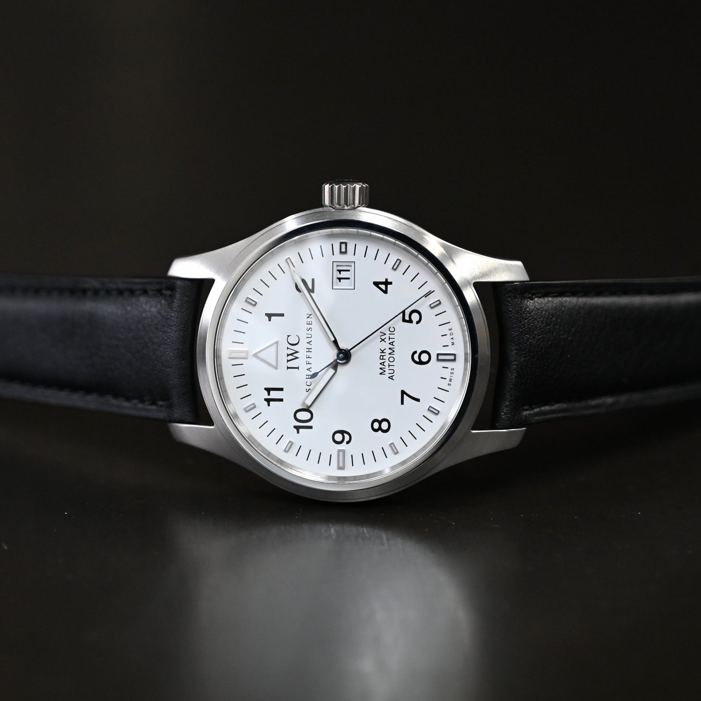【IWC】マーク15 ストラップ　白文字盤　IW3253 中古美品
