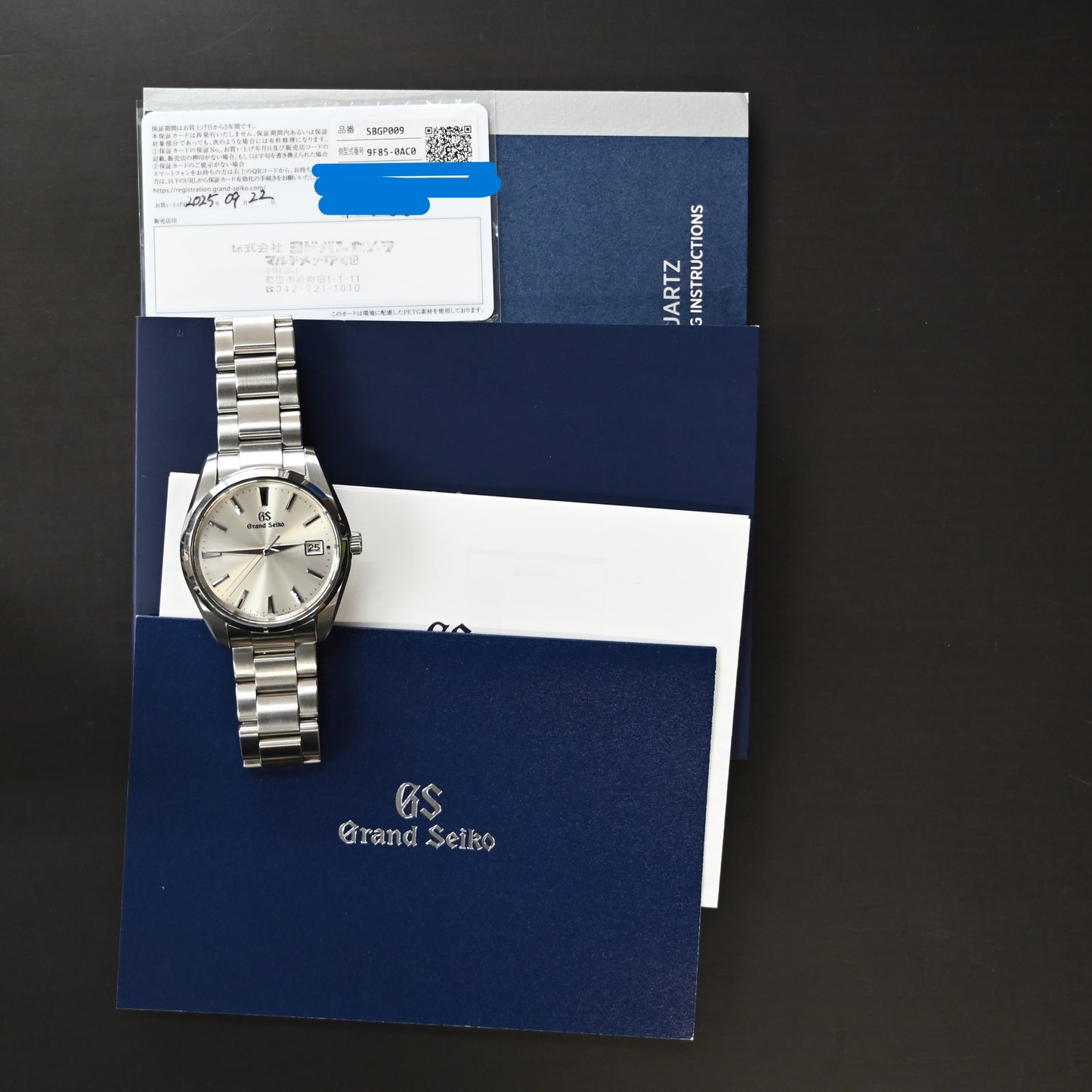 【Grand Seiko】 グランドセイコー SBGP009 9Fクオーツ　