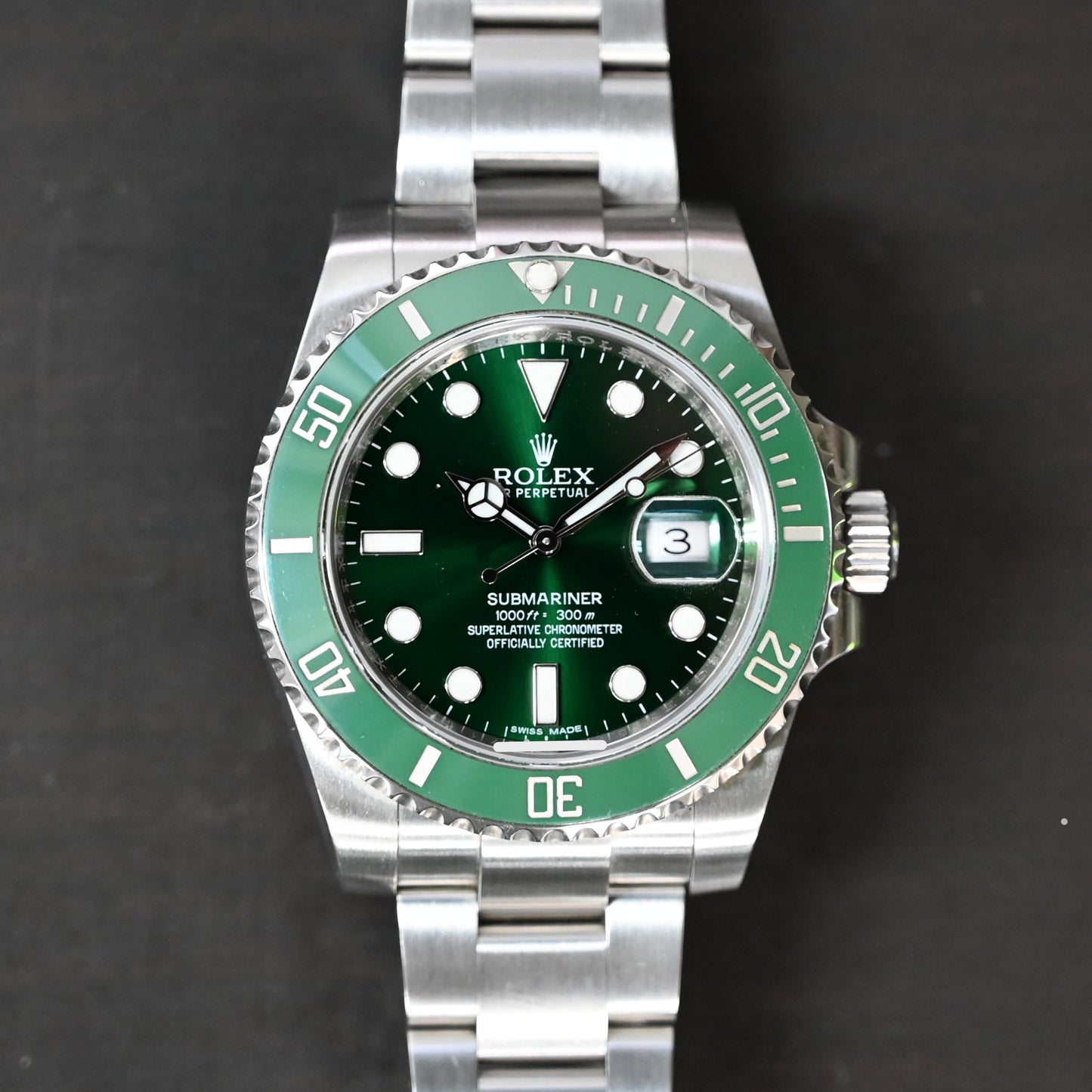 【ROLEX】ロレックス サブマリーナデイトグリーン　116610LV　極美品