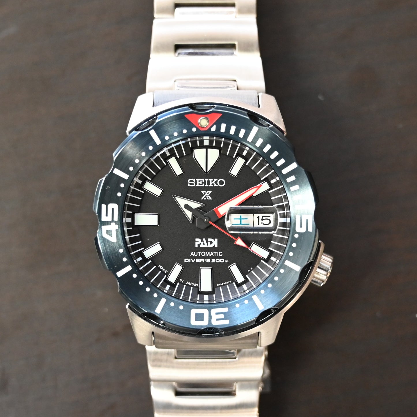 【SEIKO】セイコープロスペックス ダイバースキューバ PADIモデル モンスターSBDY057　未使用レベル　