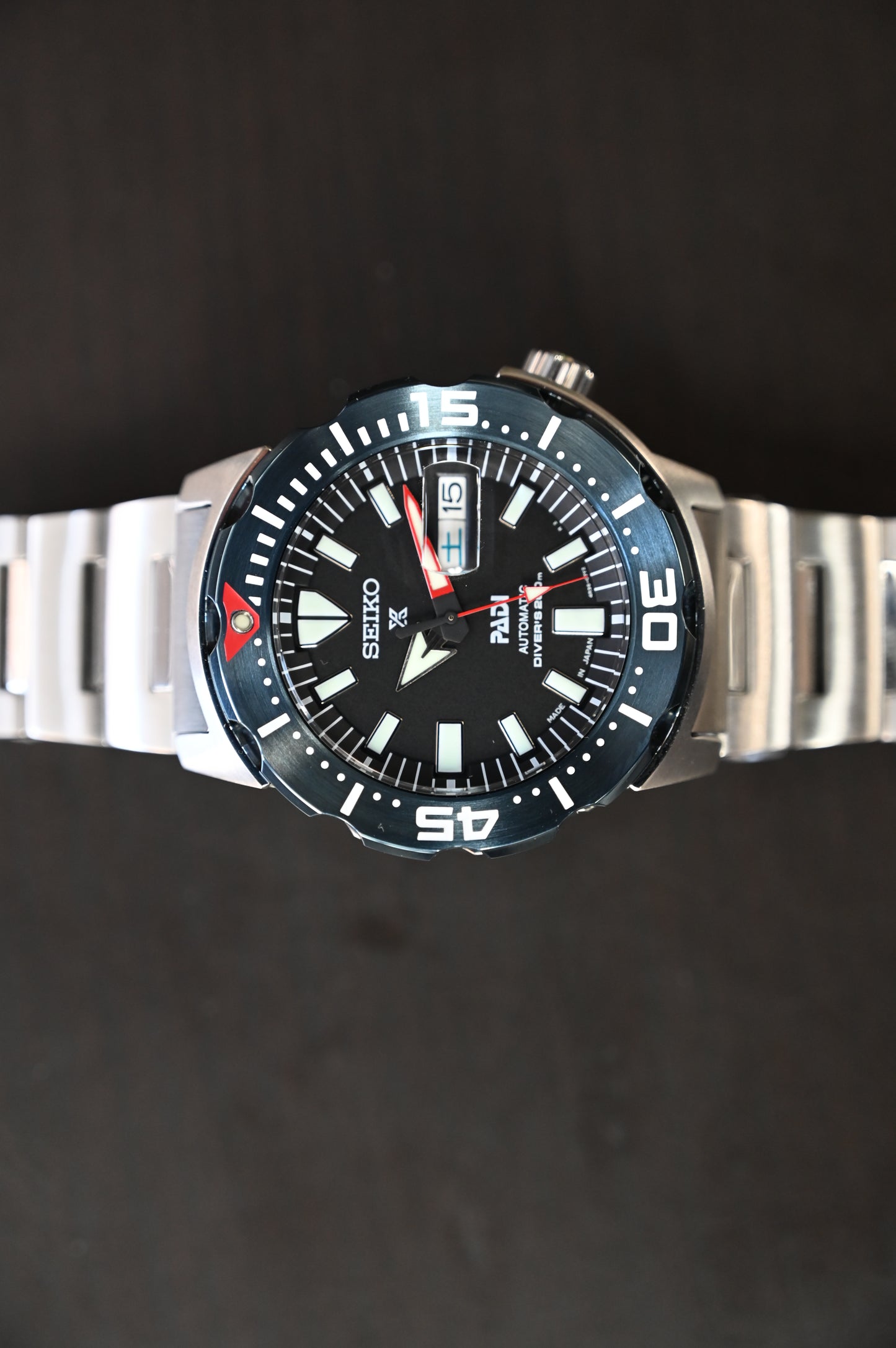 【SEIKO】セイコープロスペックス ダイバースキューバ PADIモデル モンスターSBDY057　未使用レベル　