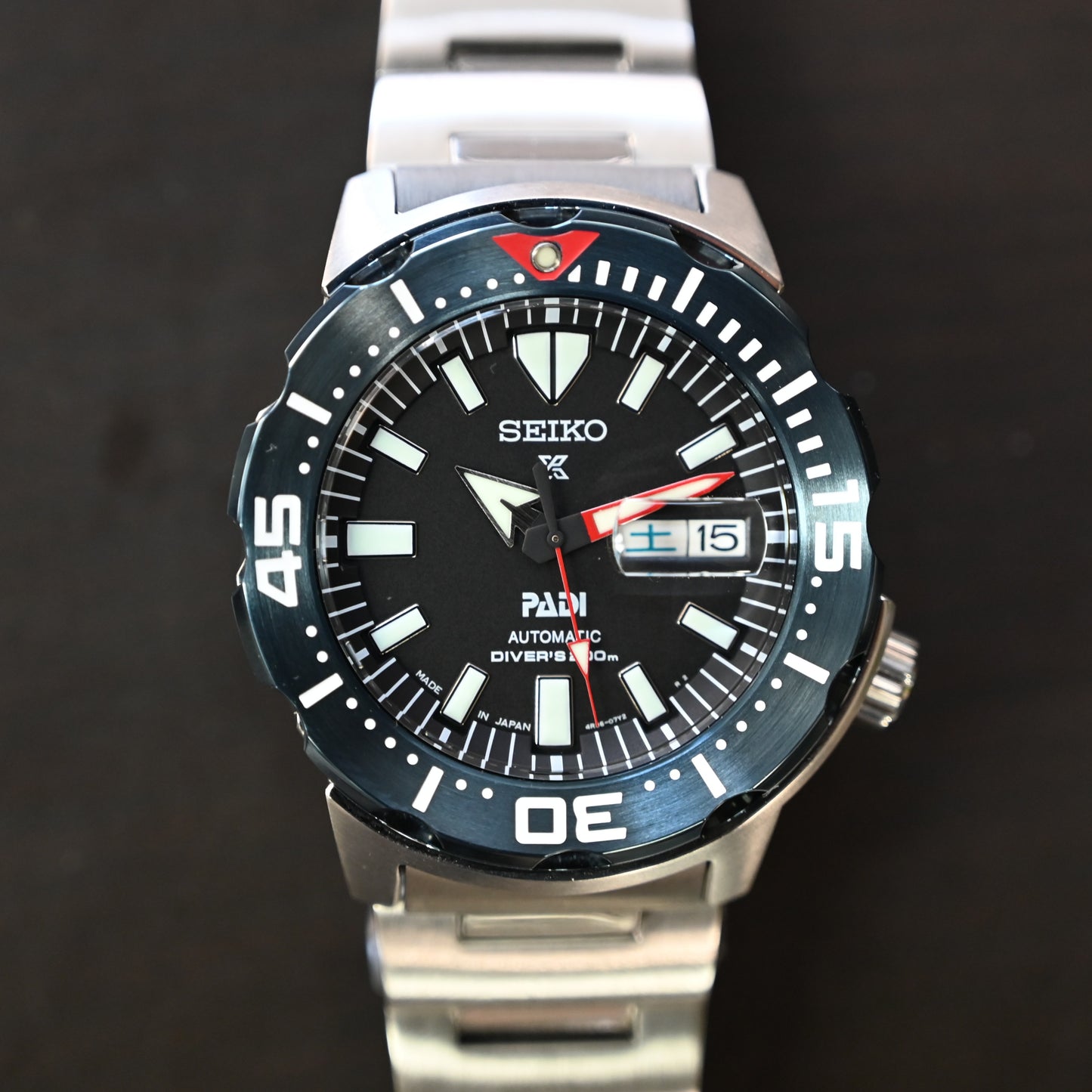 【SEIKO】セイコープロスペックス ダイバースキューバ PADIモデル モンスターSBDY057　未使用レベル　