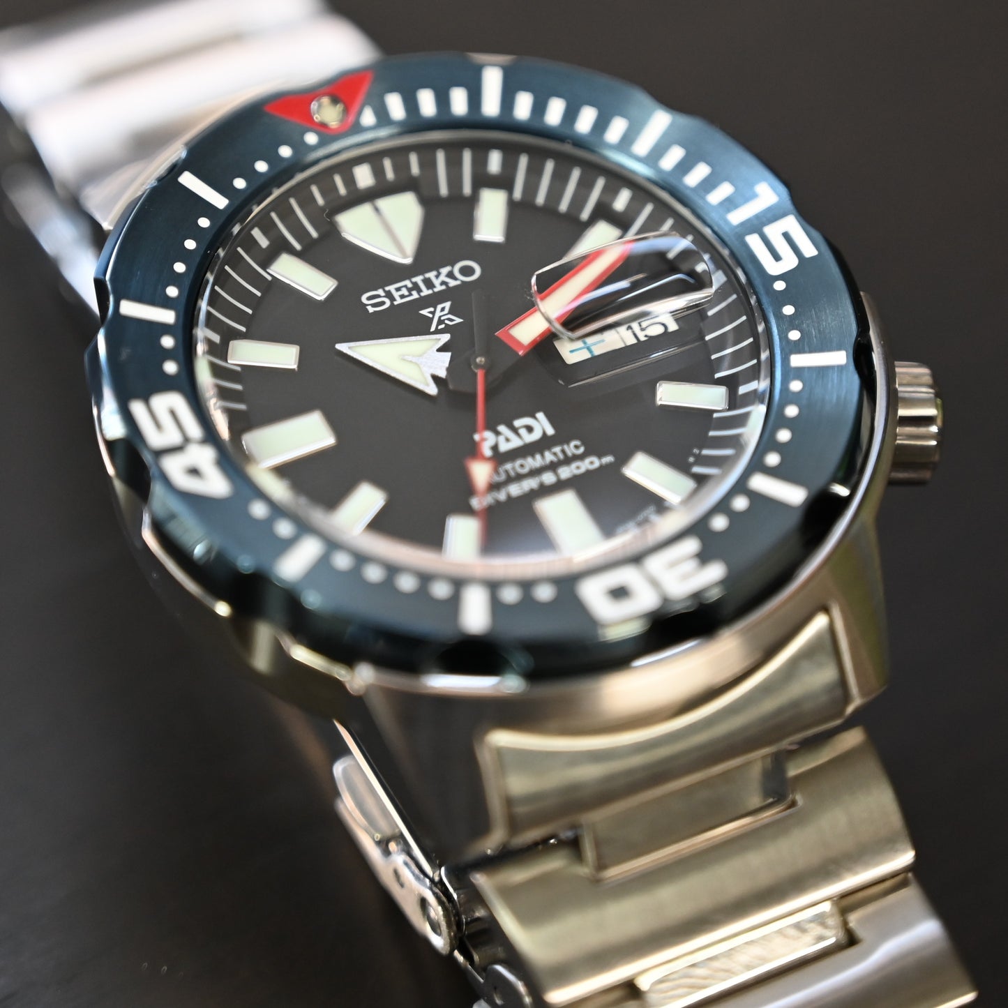 【SEIKO】セイコープロスペックス ダイバースキューバ PADIモデル モンスターSBDY057　未使用レベル　