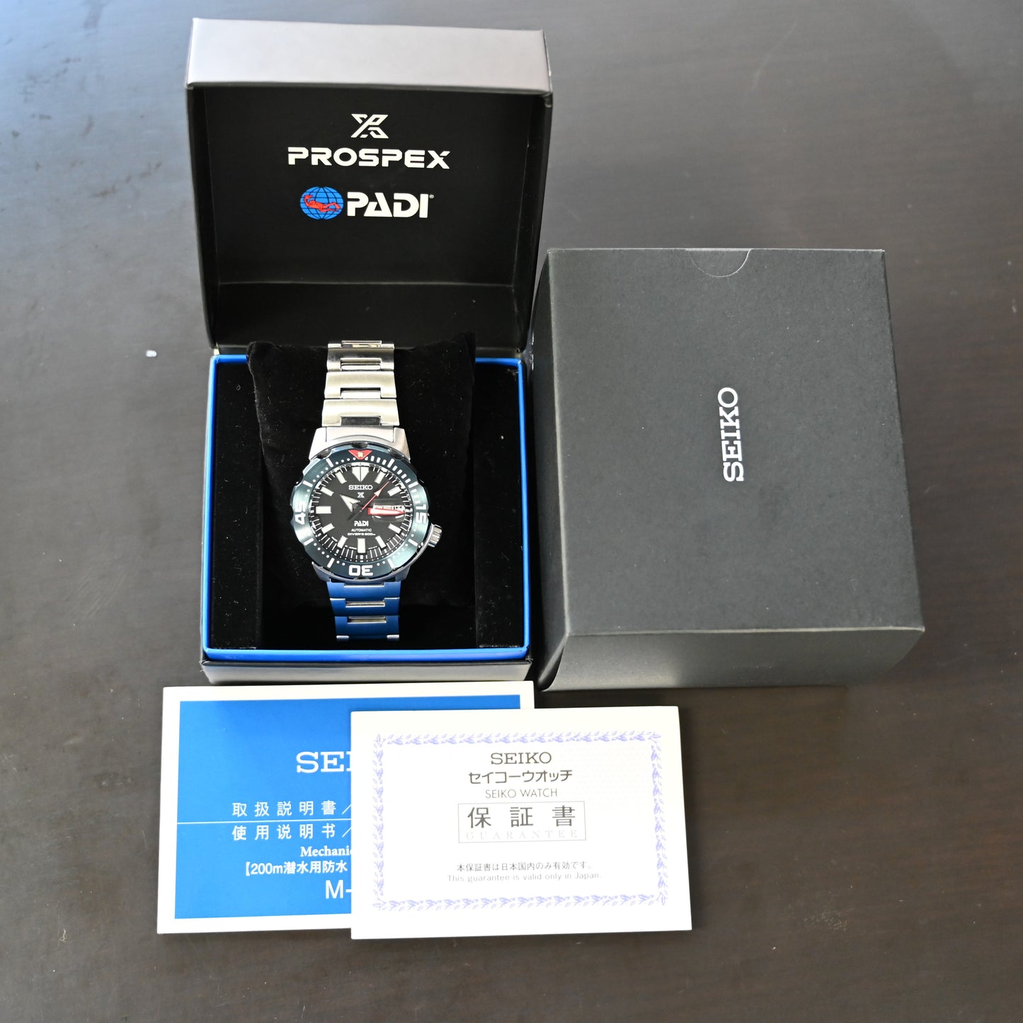 【SEIKO】セイコープロスペックス ダイバースキューバ PADIモデル モンスターSBDY057　未使用レベル　