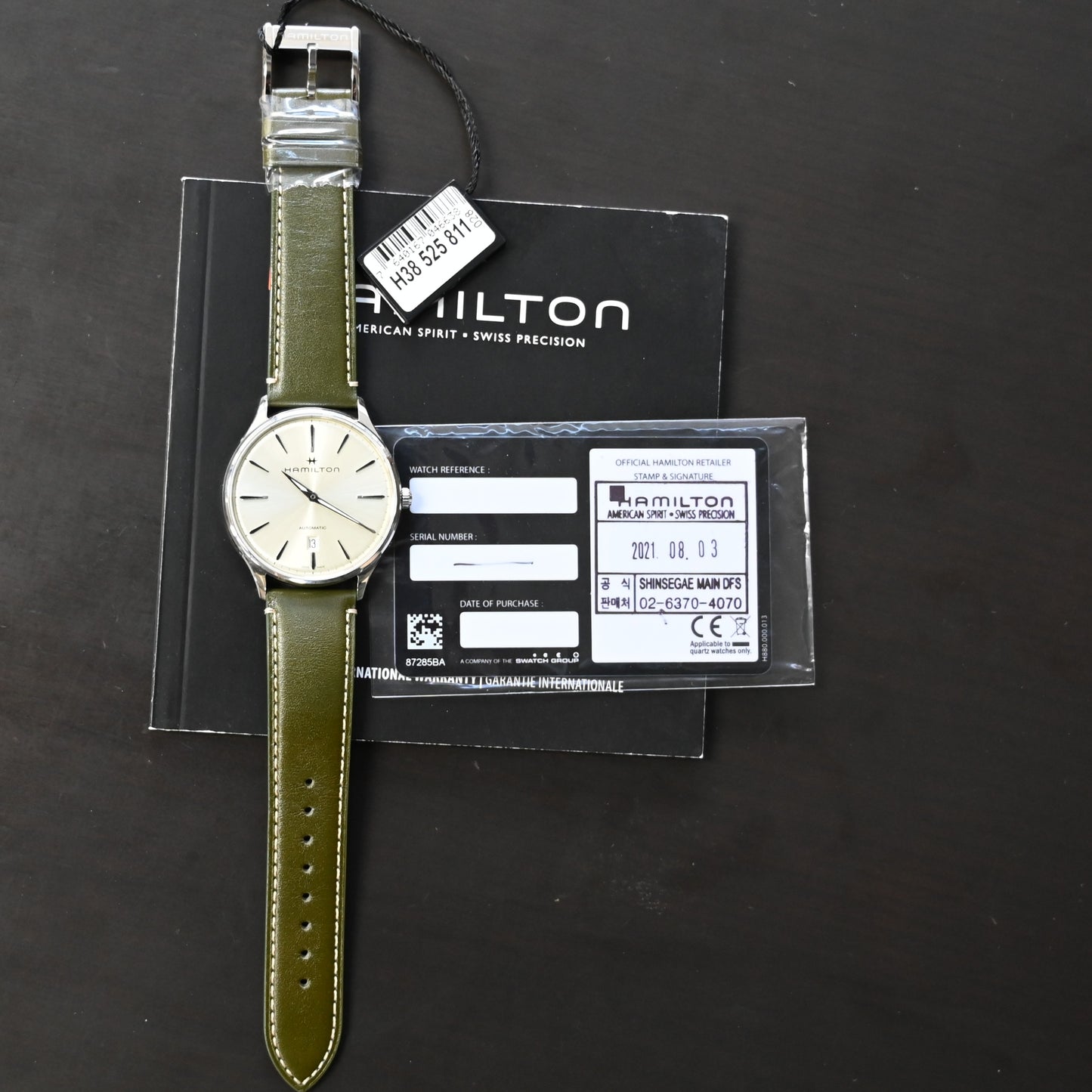 【HAMILTON】ハミルトン　ジャズマスター Thinline Auto 40mm | H38525811　未使用品