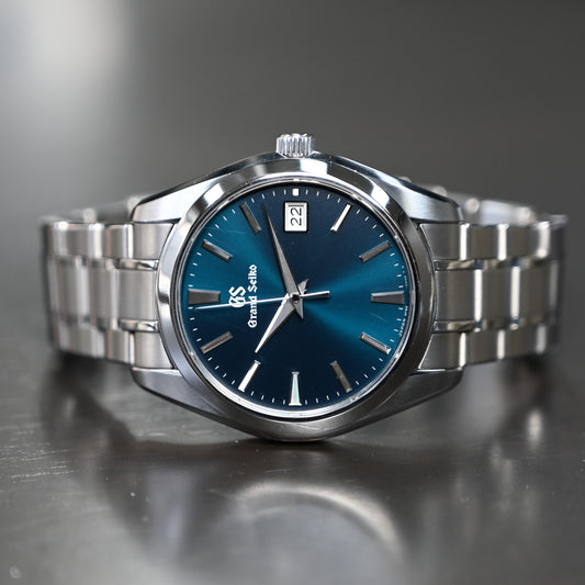 【Grand Seiko】 グランドセイコー SBGV233 青緑色　ブライトチタン　9F82 クオーツ　中古品